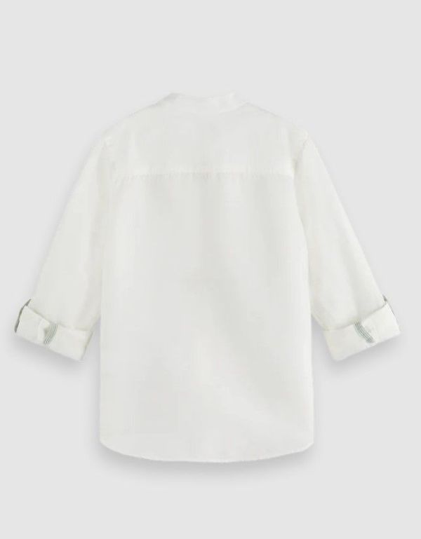 Scotch & Soda Hemd Wit jongens (Regular fit-cotton linen shirt - 177569) - Victor & Camille Destelbergen