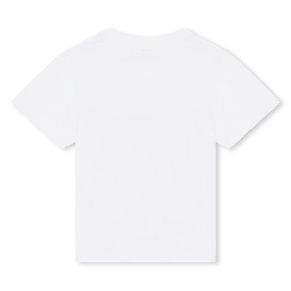 Timberland T-shirt s/s Wit baby jongens (Tee-shirt manches courtes blanc ours - T60106-TIMBE-10P) - Victor & Camille Destelbergen