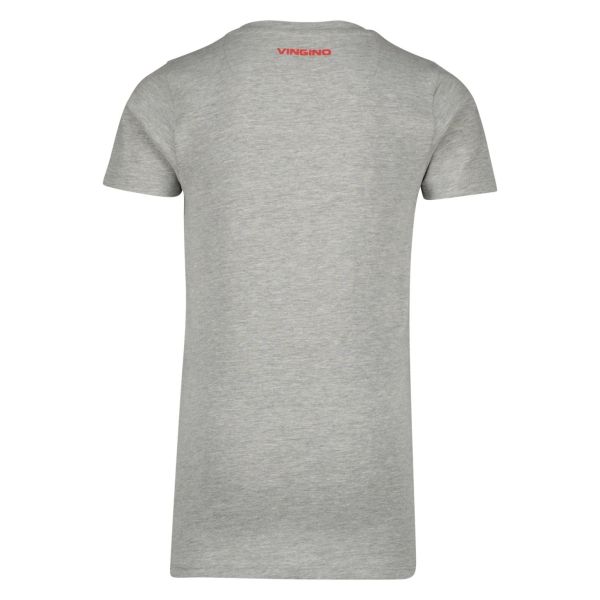 Vingino T-shirt s/s Grijs jongens (Basic Tee Grey Mele - SS23KBN30005-910) - Victor & Camille Destelbergen