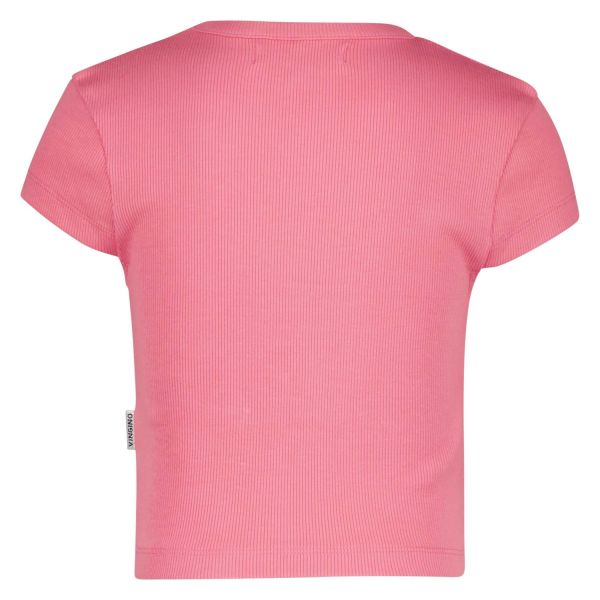 Vingino T-shirt s/s Roze meisjes (Hamy T-shirt electric pink - SS23KGN30008) - Victor & Camille Destelbergen