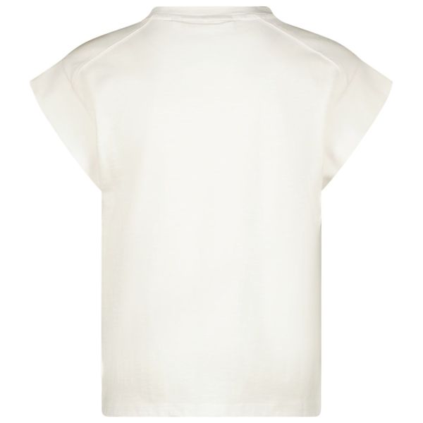 Vingino T-shirt s/s Wit meisjes (Hinka shirt real white - SS24KGN30013 ) - Victor & Camille Destelbergen