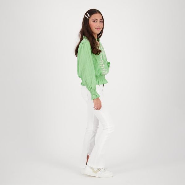 Vingino Blouse Groen meisjes (Lana pea green shirt - CR24KGN30003) - Victor & Camille Destelbergen