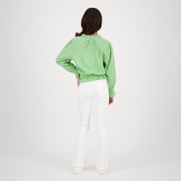 Vingino Blouse Groen meisjes (Lana pea green shirt - CR24KGN30003) - Victor & Camille Destelbergen