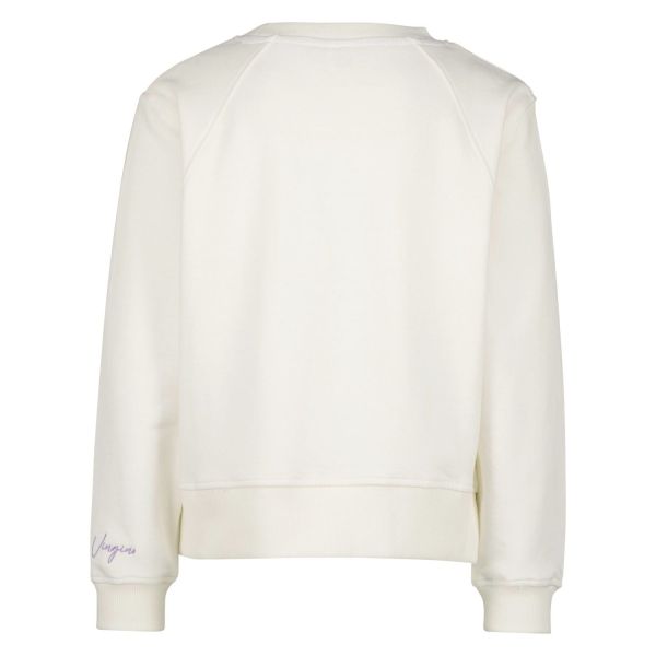 Vingino Sweater Wit meisjes (Nianne sweater pearl white  - SS23KGN34004) - Victor & Camille Destelbergen