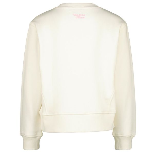 Vingino Sweater Offwhite meisjes (Norah Macroon white - CR24KGN34001) - Victor & Camille Destelbergen