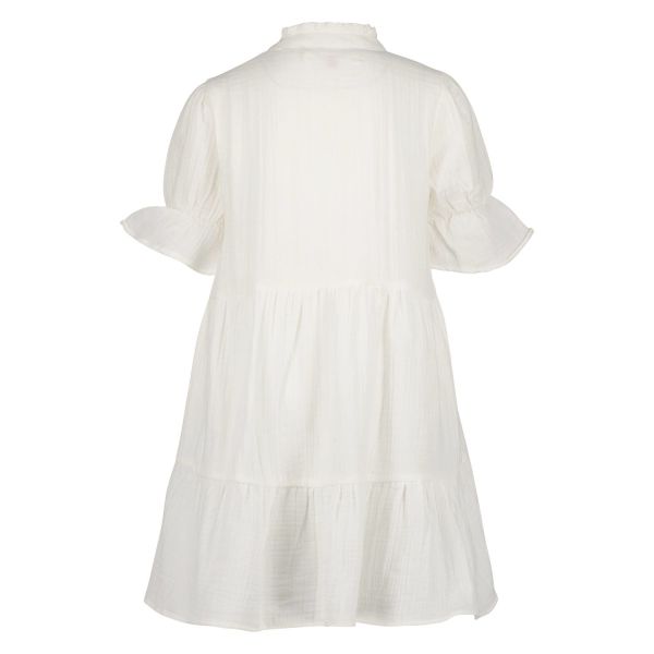 Vingino Jurk Wit meisjes (Pemma dress real white - SS23KGN62007) - Victor & Camille Destelbergen