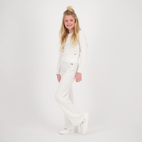 Vingino Broek Grijs meisjes (Silkie pants macroon white - CR24KGN40001) - Victor & Camille Destelbergen
