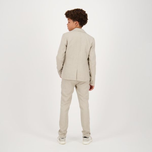 Vingino Blazer Beige jongens (Thore blazer vanilla - CR24KBN17001) - Victor & Camille Destelbergen