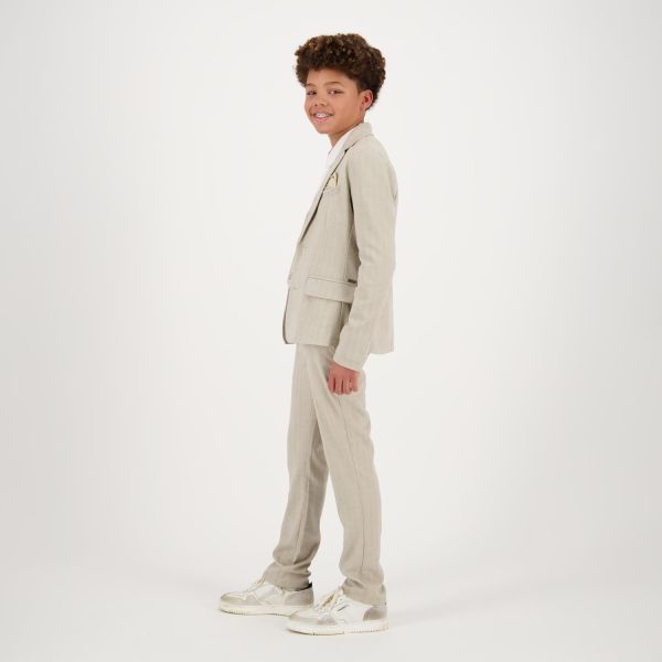 Vingino Blazer Beige jongens (Thore blazer vanilla - CR24KBN17001) - Victor & Camille Destelbergen